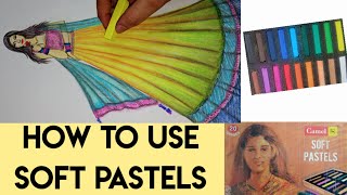 How to use soft pastels colour // Ethnic wear // Fashion illustration //Fashion drawing tricks. screenshot 4