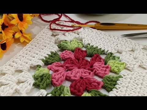 QUADRADINHO DE CROCHÊ -passo a passo fácil é rápida samila crochê ...