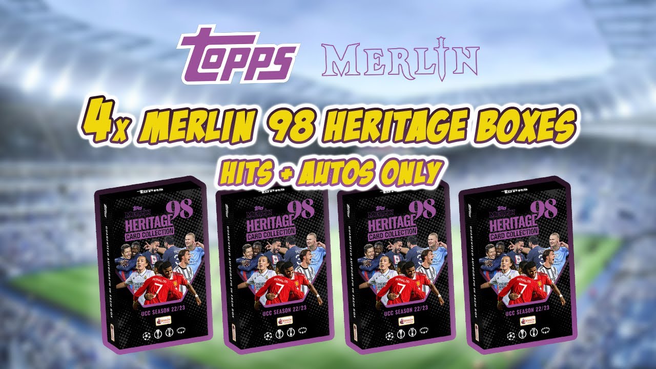 Topps  Uefa Club Competition Merlin '98 Heritage 4 Box Opening - Hits Only!