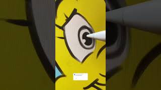 Drawing The Little Mermaid As FLOUNDER..?😳🎨(Crazy Results) #thelittlemermaid #artchallenge #shorts