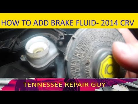 2014 HONDA CR-V: HOW TO ADD BRAKE FLUID