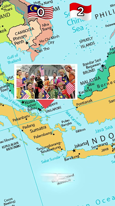 INDONESIA vs MALAYSIA — Who’s on top in Southeast Asia? #shorts