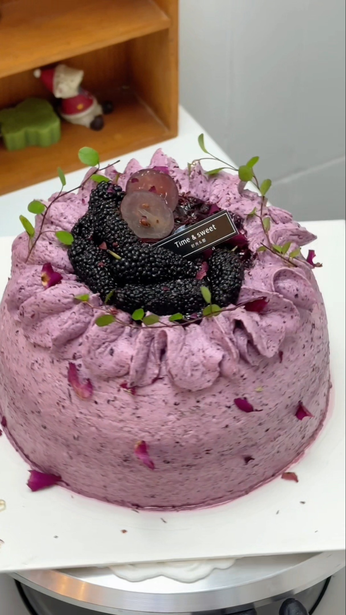 Immersive cake making | Cool black mulberry cake tutorial ❗️ Cake tutorial Cake tutorial #shorts