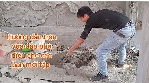 Hướng dẫn trộn vữa đắp phù điêu, Cách trộn xi măng và cát để đắp Tranh tường