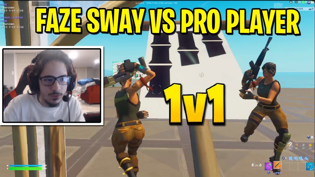 FaZe Sway VS Pro Fortnite Player 1v1 Buildfights!