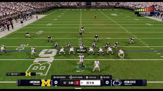 NCAA College Football 25 Gameplay Penn State vs Michigan MO BAMBA moment