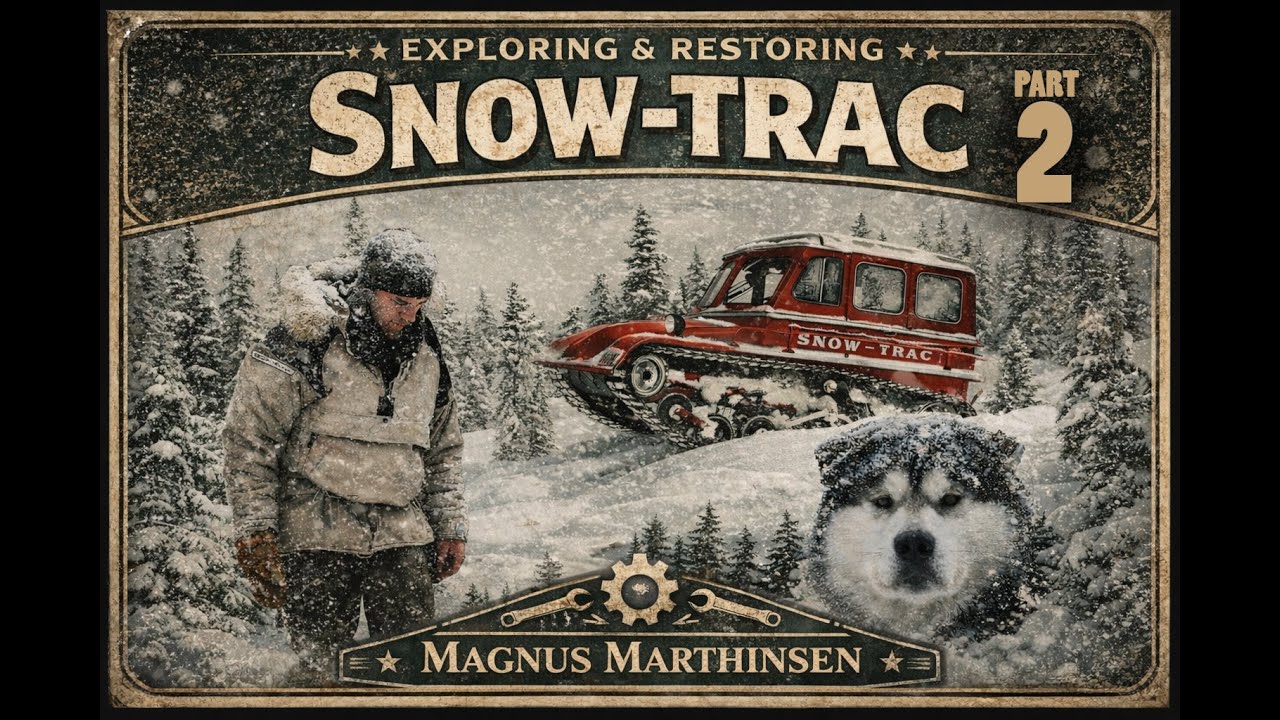 SNOW-TRAC ЧАСТЬ 2 - Исследование и реставрация снегохода 1950-х годов - Магнус Мартинсен