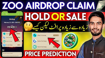 Zoo Airdrop Claim Process 🤑 | Zoo Airdrop Price Prediction | Zoo Tokens Hold or Sale | Mr Waleed
