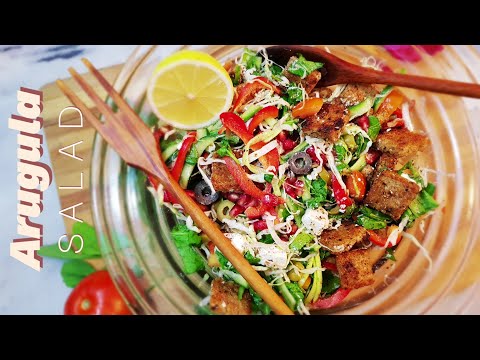 Video: Arugula Salad With Croutons