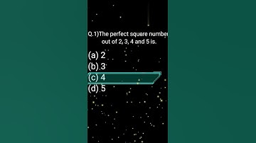 class 8 math chapter 6 Square and square root mcq questions. .