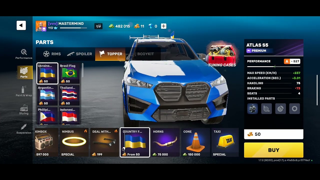 Atlas s5 modification 