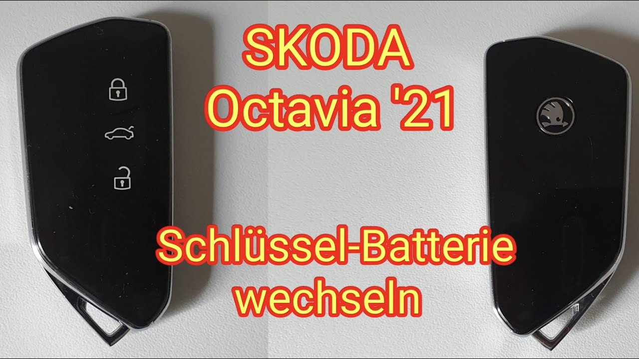 Schlüssel-Batterie wechseln: SKODA Octavia 2021 