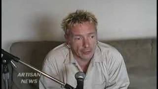 SEX PISTOLS' JOHNNY ROTTEN MOUTHS OFF ABOUT BATTLE