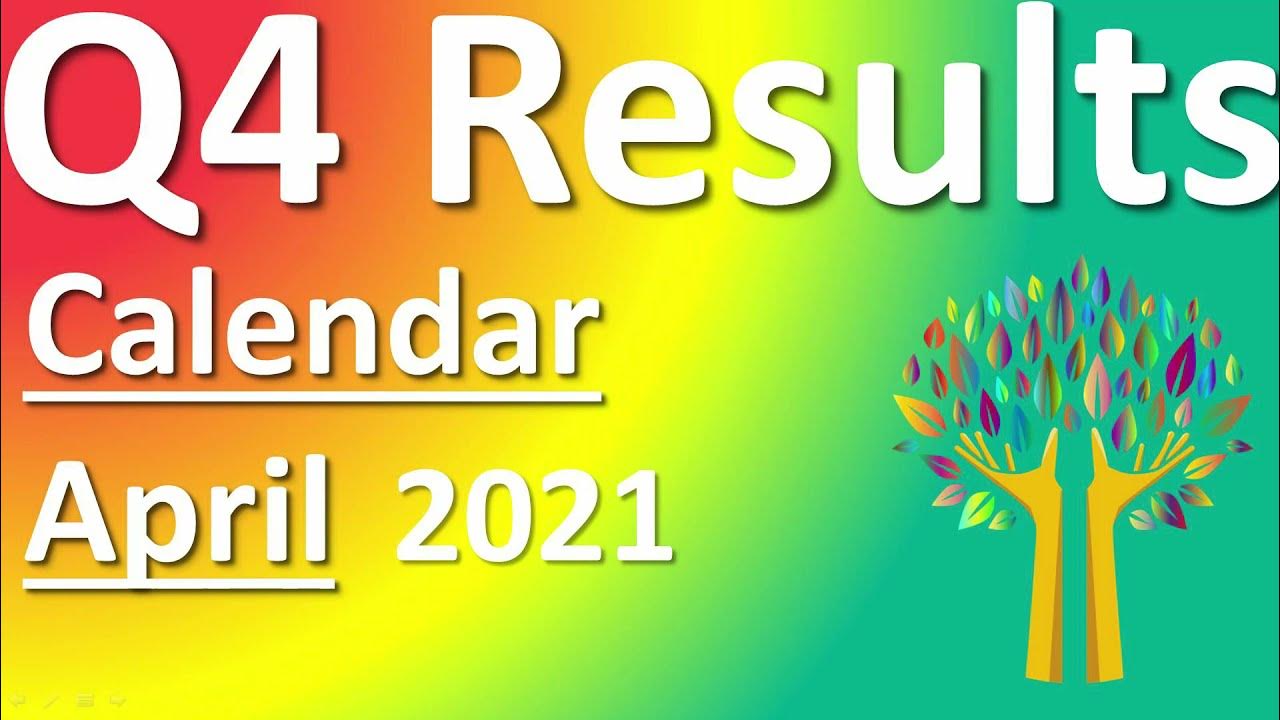 Q4 Result Calendar April 2021 Updated Quarterly Results Share Market