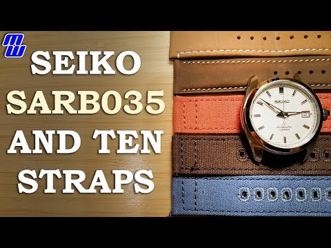 Seiko SARB035 and 10 Different Straps! - YouTube