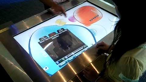 Touch Table Demo 2 (built on Silverlight) - Multi-users