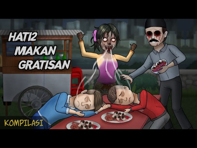 Kuliner Setan - Kompilasi #HORORKOMEDI  | Kartun Lucu, Animasi Hantu class=
