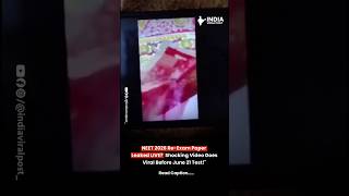 RE-NEET 2026 paper leaked live? Shocking video goes viral before June 21st test😱🫨 #viral #trending