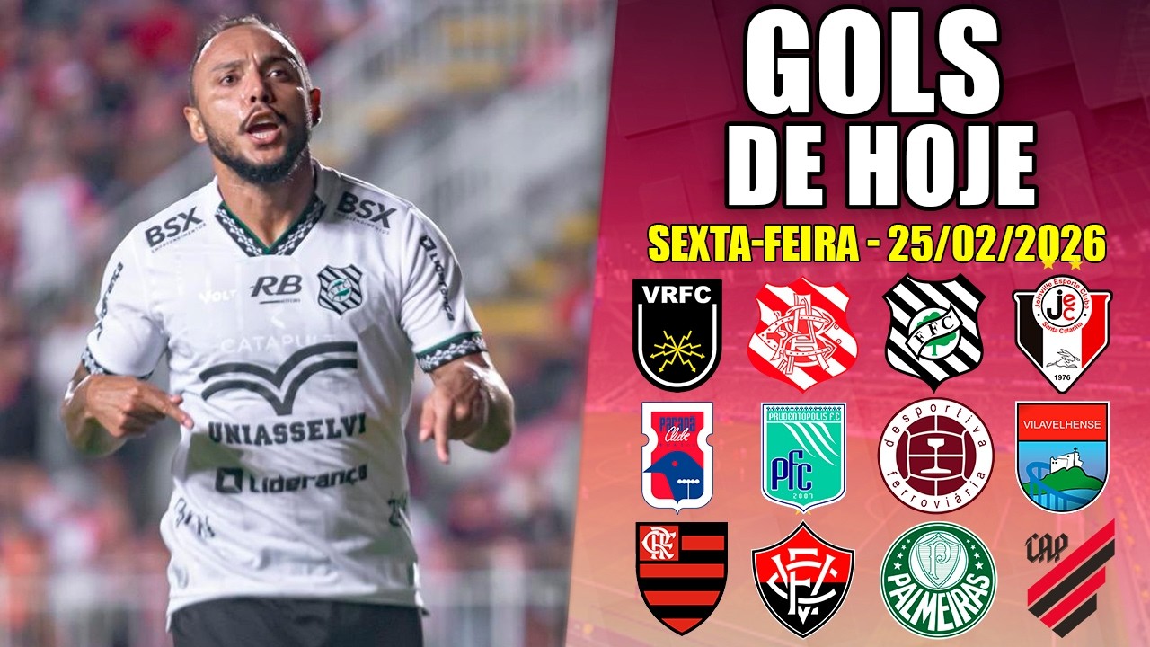 ⚽ TODOS OS GOLS DESTA SEXTA-FEIRA 27/02/2026 - GOLS DE HOJE ESTADUAIS 2026