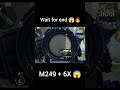 M249 + 6x 🔥 wait for end 😱#bgmishorts #bgmishorts #pubgmobile #shorts