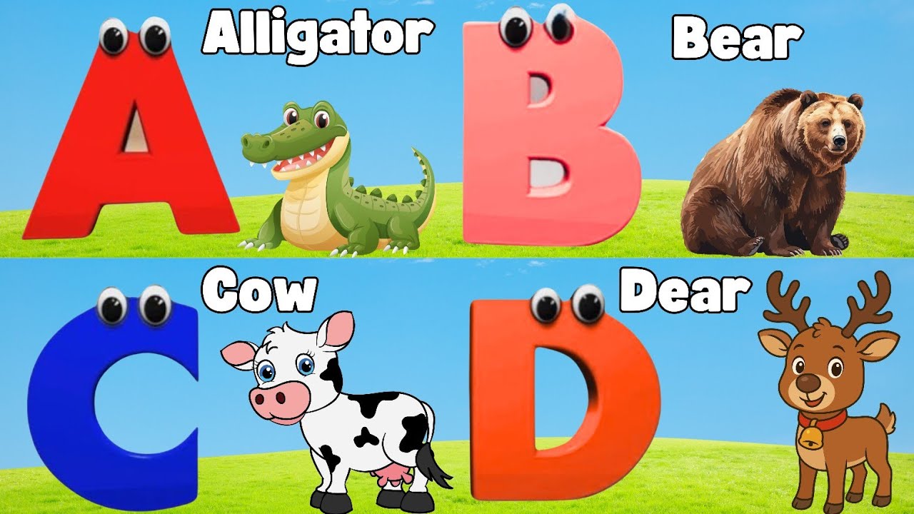 ABC Song | Alligator Animals ABC Song | Phonics for Kids, Learn ABC ...