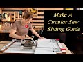 A circular saw sliding guide was made by a young girl