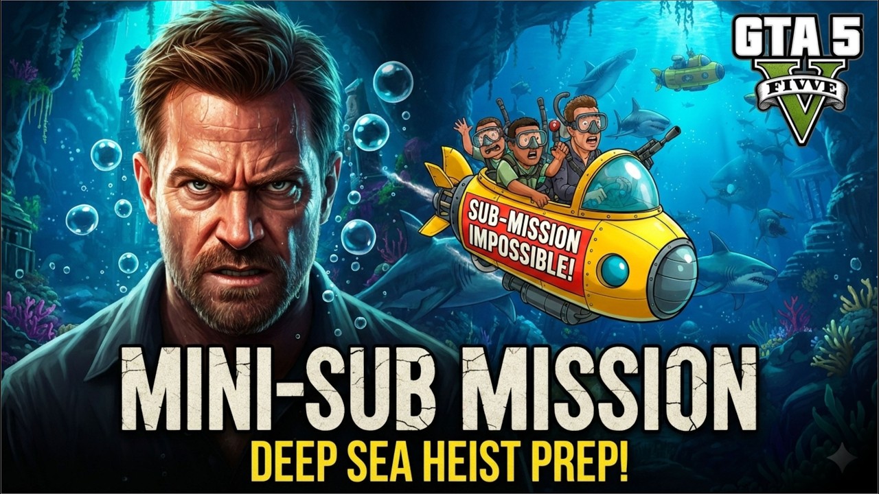 GTA 5 – Minisub Mission 🚢 | Merryweather Heist Prep | Trevor Hindi Gameplay