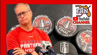 Paul Maurice, Florida Panthers: Stanley Cup Final v. Edmonton Oilers  Practice 6/5/2024
