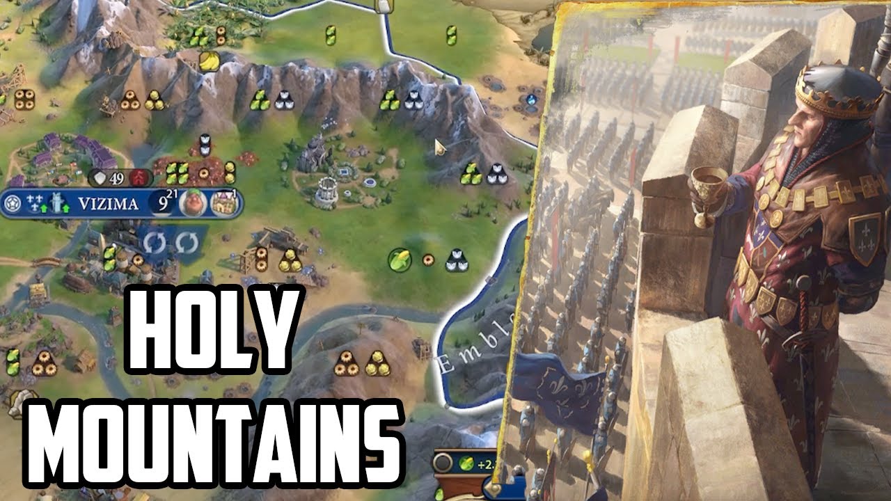 The GIGA MOUNTAINS of Temeria - Civ 6 Witcher Mod Spotlight - YouTube