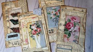 #tagtuesday - Layered Vintage Tags @JunkJournalTreasures