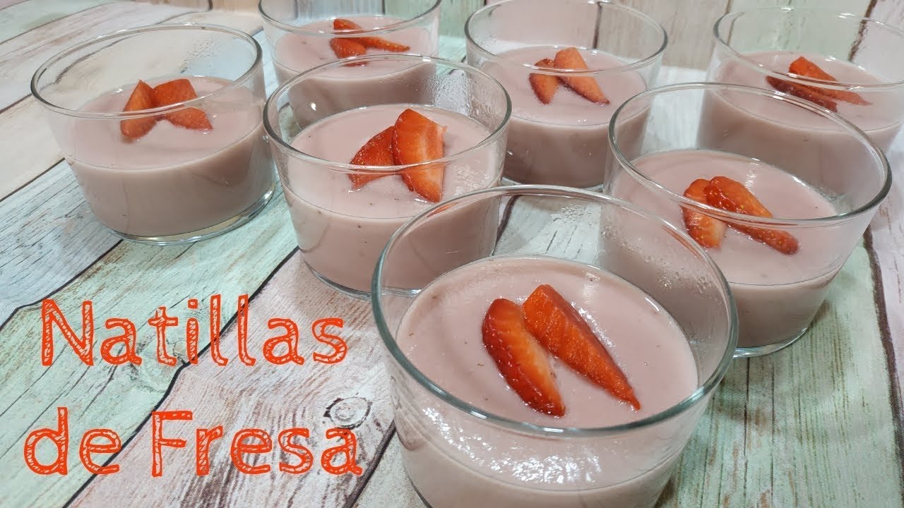 NATILLAS DE FRESA🍓MUY CREMOSAS Y DELICIOSAS EN MAMBO¡¡¡