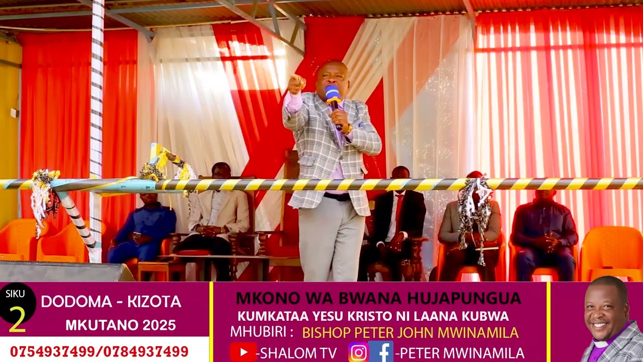 Bishop Mwinamila, mkutano wa Injili Dodoma Kizota