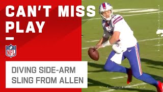 Josh Allen Makes the Side-Arm Sling Look Easyyy