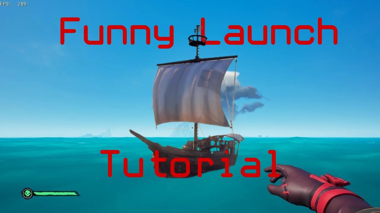 How to funny launch (ladder launch) on a Sloop in Sea of Thieves Season 12 Tutorial