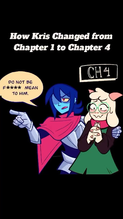 How Kris Changed from Chapter 1 to Chapter 4 #deltarune #kris #deltarunecomicdub #sanscomictv