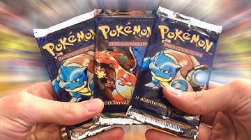 IT WAS PULLED! OPENING *HEAVY* BASE SET POKÉMON BOOSTER PACKS ! CHARIZARD HOLO !?!?