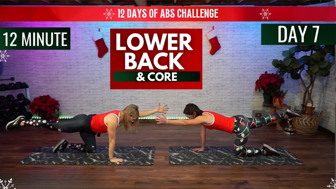 12 Days of Abs Challenge - LOWER BACK & CORE Day 7 - YouTube