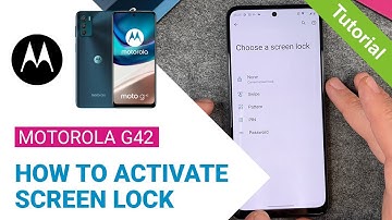 Motorola moto g42 - How to set up screen lock • 📱 • 🀡 • ☡ • Tutorial