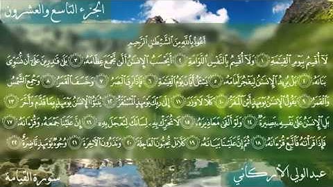 سورة القيامة كاملة بصوت عبدالولي الأركاني YouTube