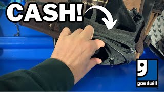 I Found Cash Hiding in the Goodwill Bins!