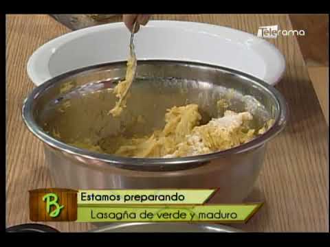 Lasagña de verde y maduro 
