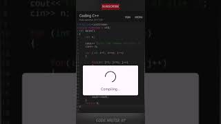 Best C++ pattern program tutorial video || 💯🧠 #shorts #coding #youtubeshorts #codewriter07