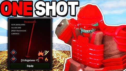 How To CRAFT THE BEST KATANA in The Forge Roblox! (One Shot)