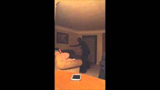 Morph suit scare on Mom!