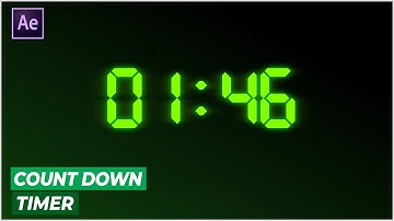 Make A Glow Countdown Timer! in After Effect l So Easy