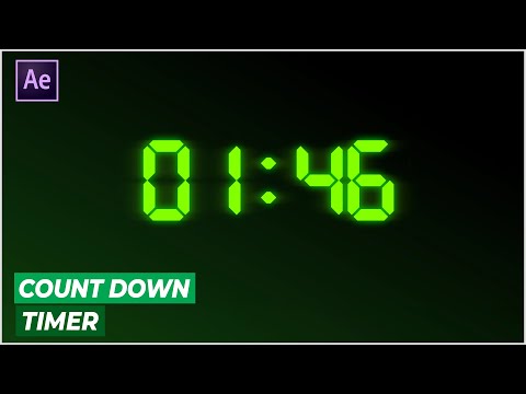 Make A Glow Countdown Timer! in After Effect l So Easy