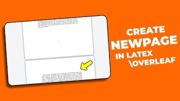 How to create a New page in Latex Overleaf