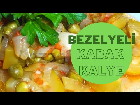 Zayıflatırken Besleyen Bezelyeli Kabak Kalye (Soğuk ya da Sıcak Her Gün 1 Öğün Yemek İsteyeceksiniz)