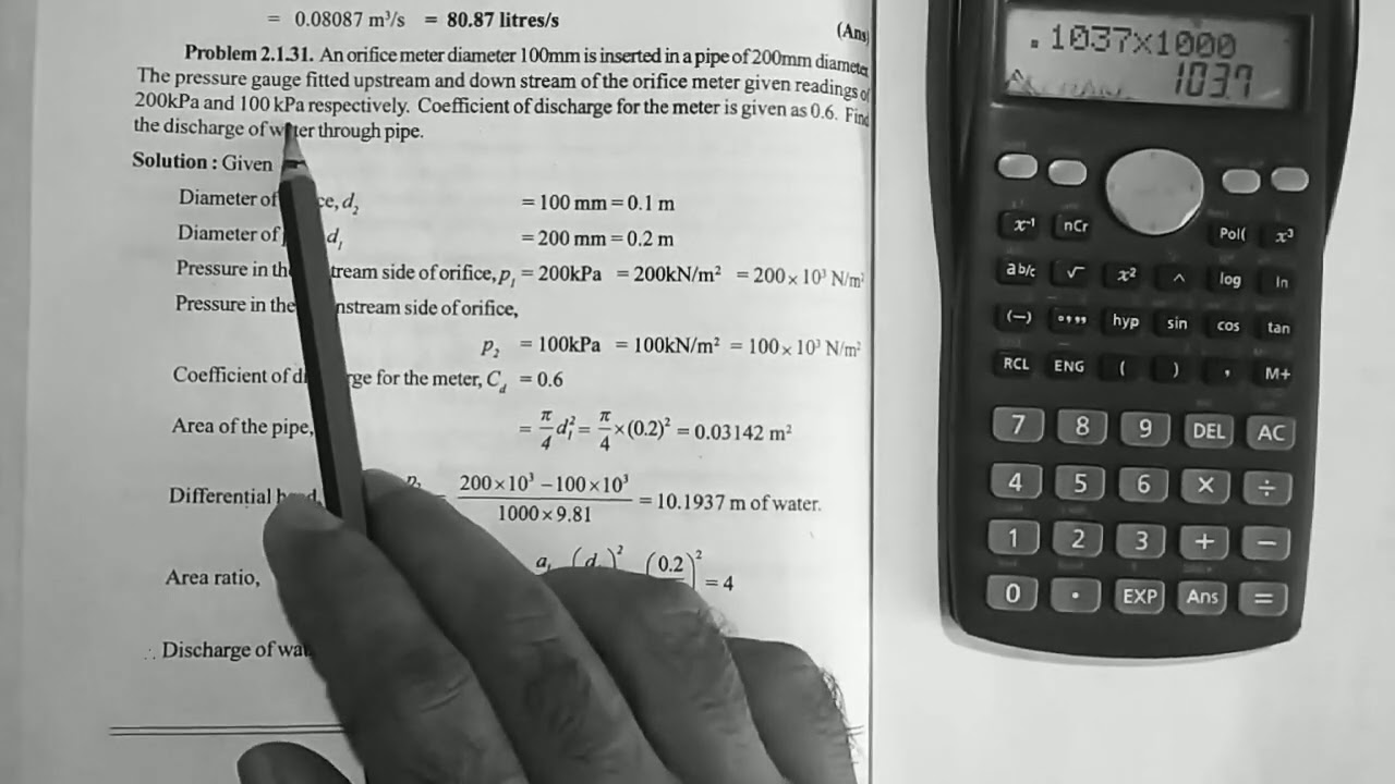 FMP MODULE 2|PART 3 | VENTURIMETER & ORIFICE METER |TYPE 2&3 PROBLEM ...