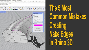 5 Mistakes to Get Naked Edges in Rhino 3D Model and How to Fix it #326